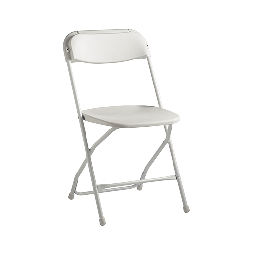 Plastic Folding Chair-ivory