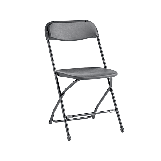Plastic Folding Chair-charcoal
