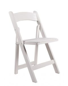 Wood Folding Chairs-white