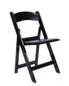 Resin Folding Chair-black
