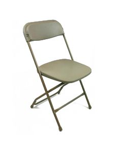Plastic Folding Chair-beige