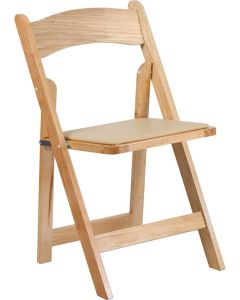 Wood Folding Chairs-natural