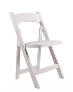 Wood Folding Chairs-white