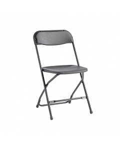 Plastic Folding Chair-charcoal