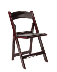 Resin Folding Chair-mahogany