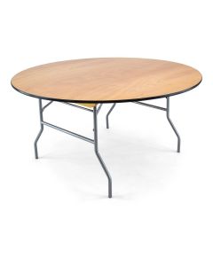 Wood Round Folding Table 60''